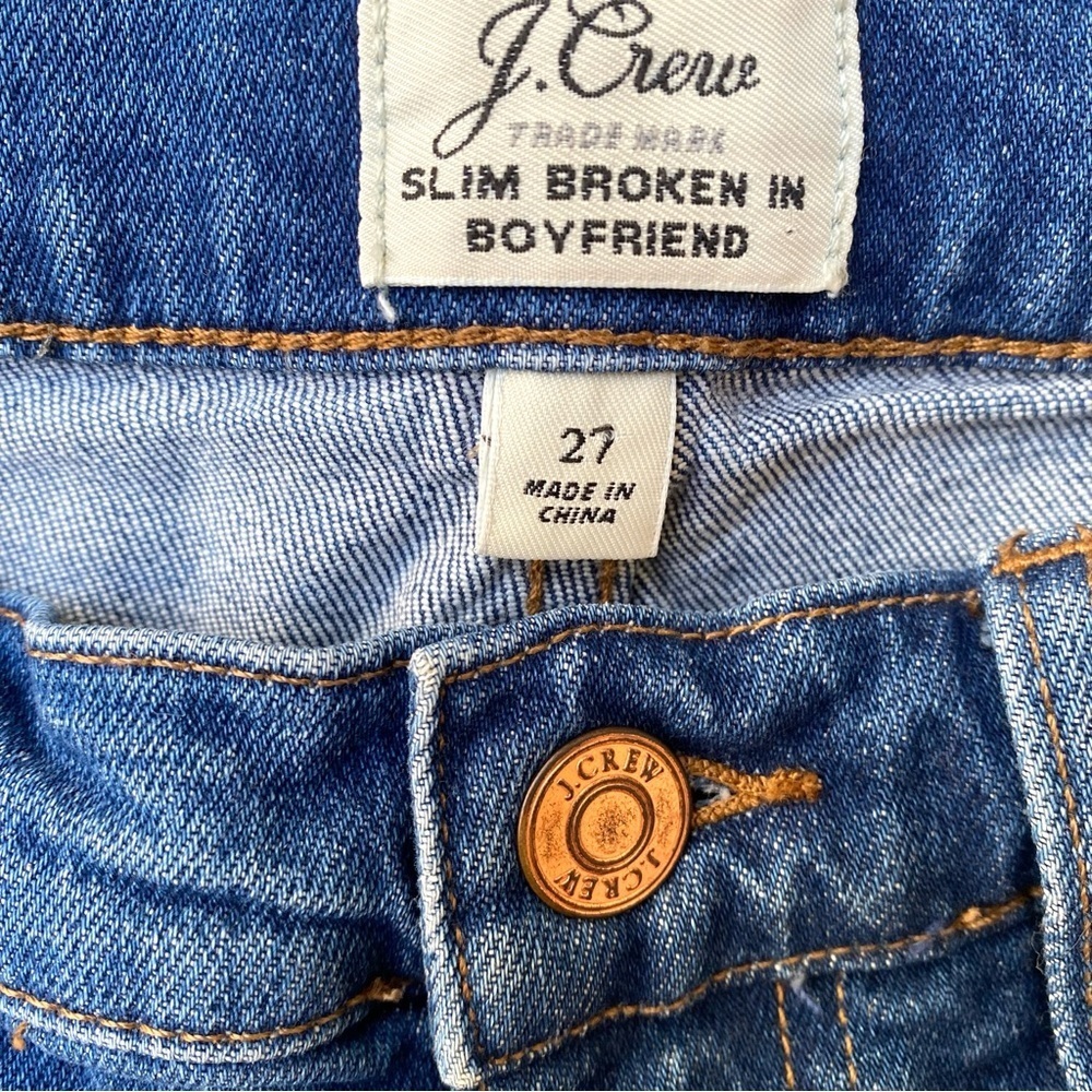 J. Crew Blue Boyfriend Jeans - Picture 3 of 14